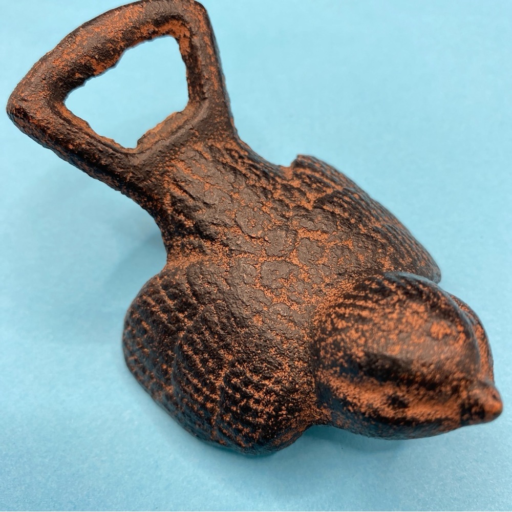 Cast Iron Bird Bottle Cap Opener Rustic Distressed Style